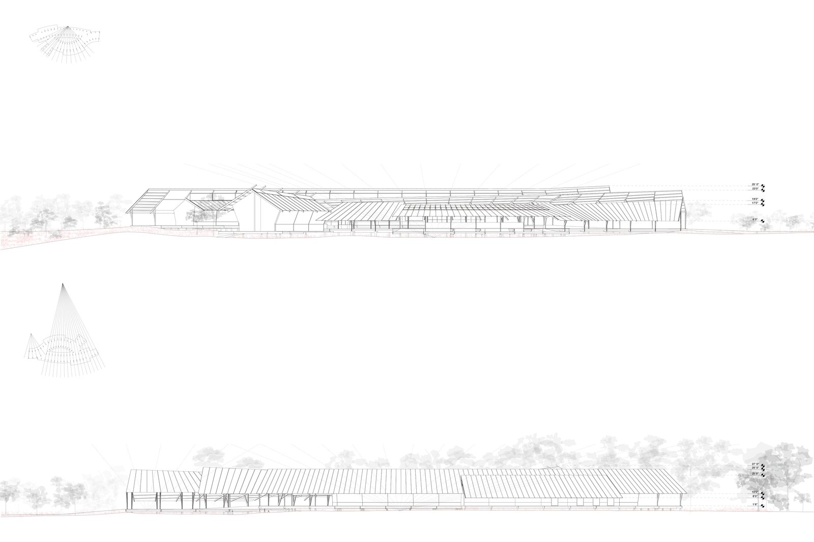 Longitudinal Elevations